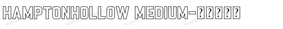 HamptonHollow Medium字体转换
